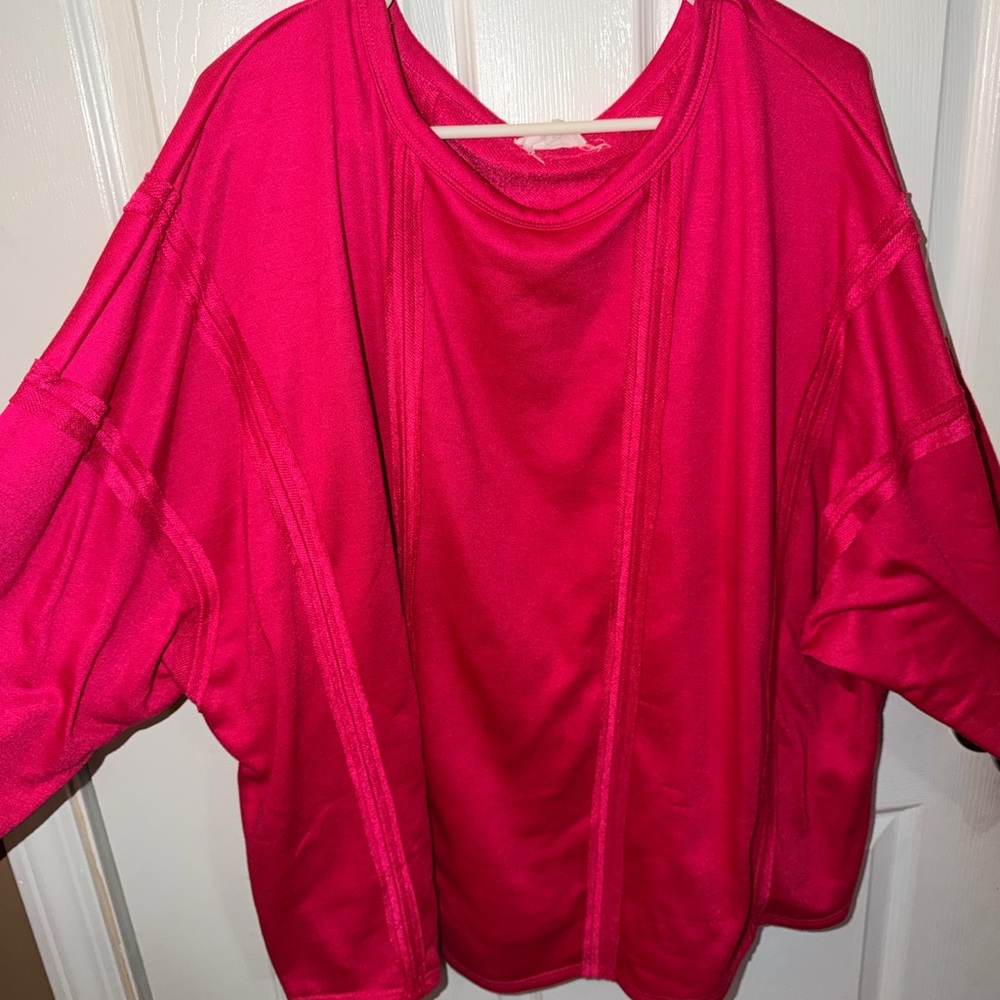 Vibrant Pink Oversized Top